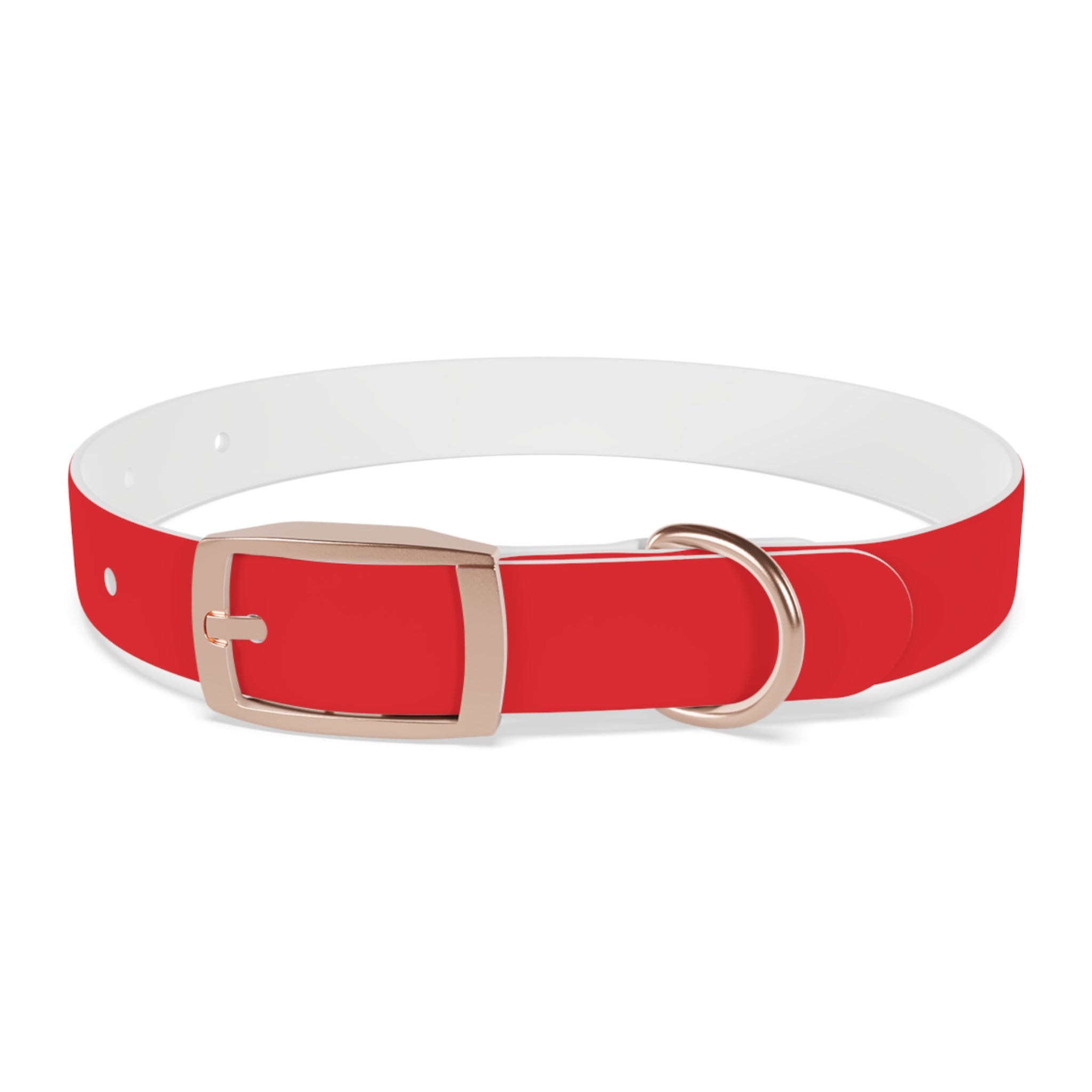 Red Personalized Dog Collar with Texas Logo — Durable Adjustable Pet Collar