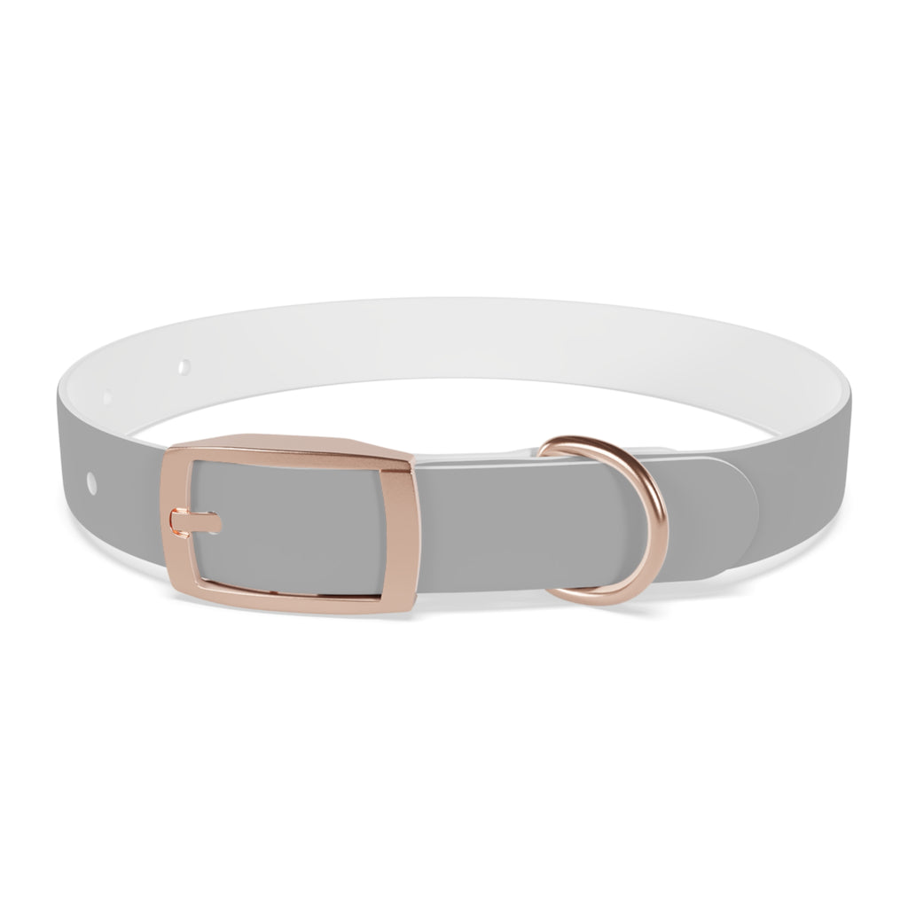 Customized White Dog Collar with Texas Livestock Association Logo