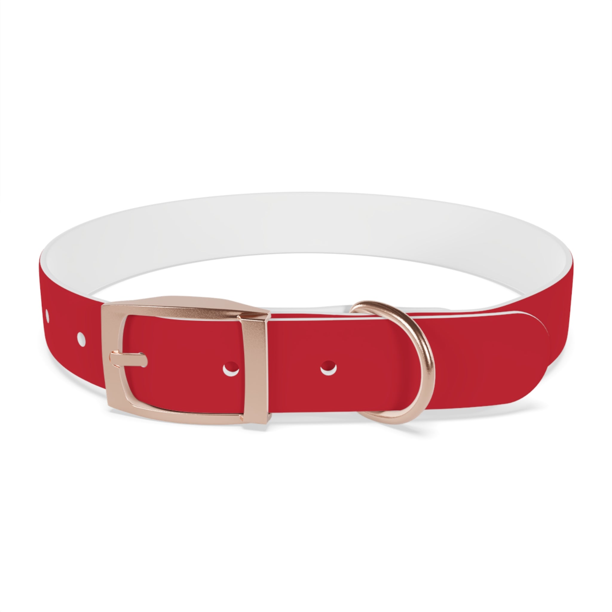 Red Pet Collar with Texas Logo — Durable Adjustable Dog Collar