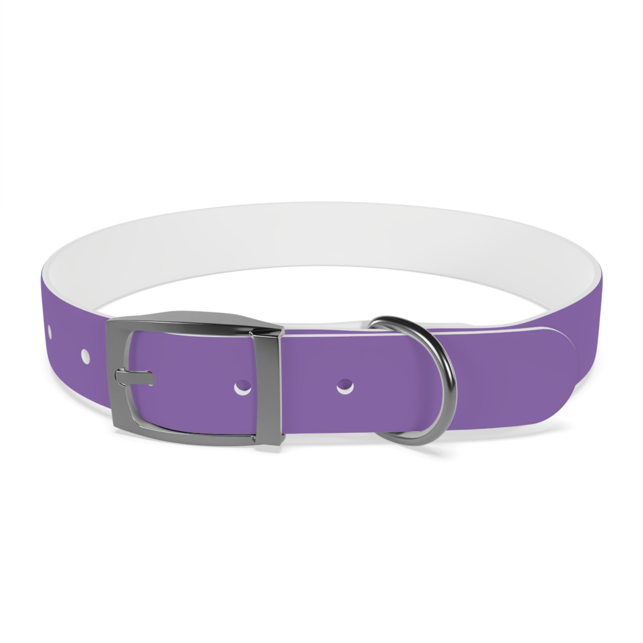 Purple Custom Dog Collar with Texas Livestock Logo — Durable Adjustable Pet Collar
