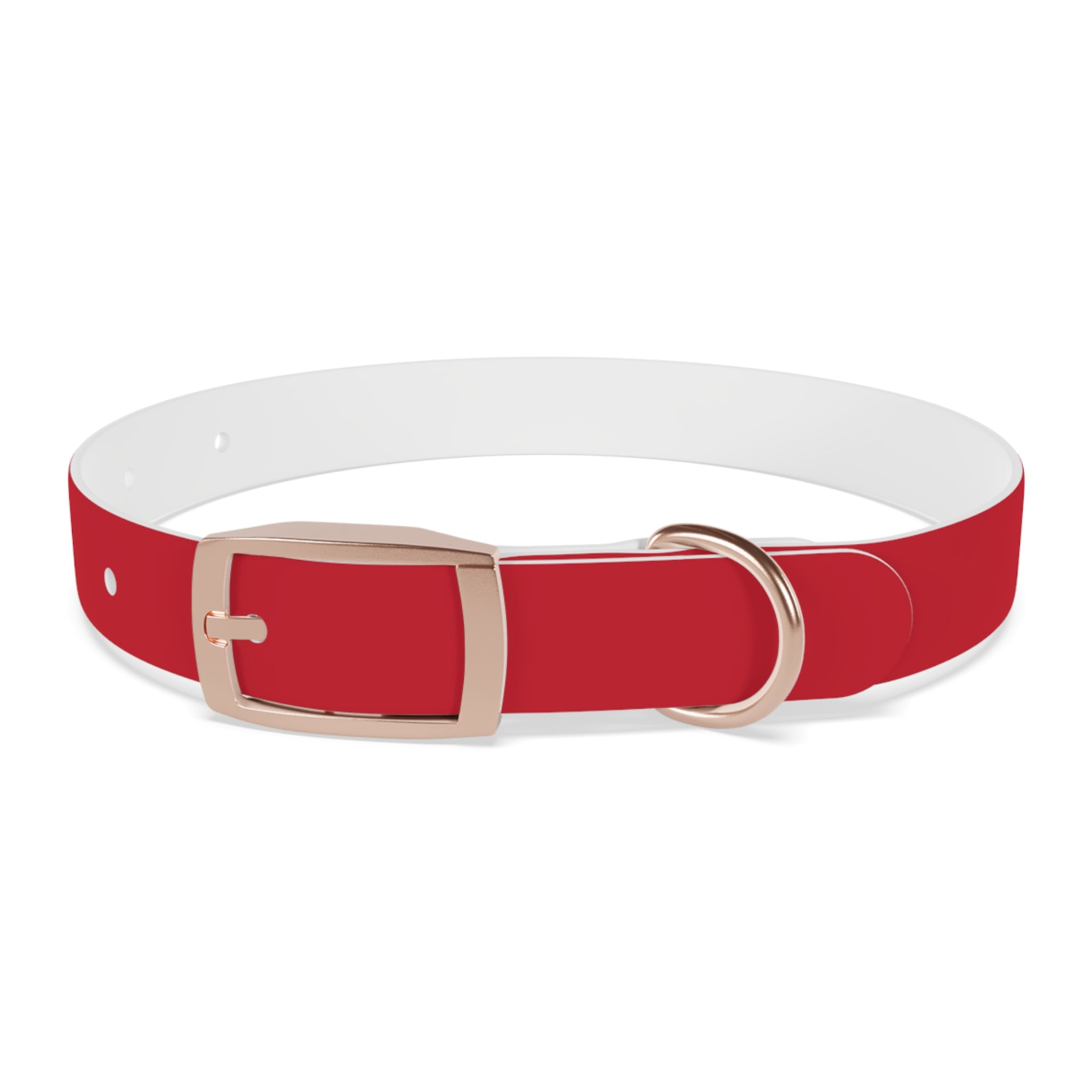 Red Pet Collar with Texas Logo — Durable Adjustable Dog Collar
