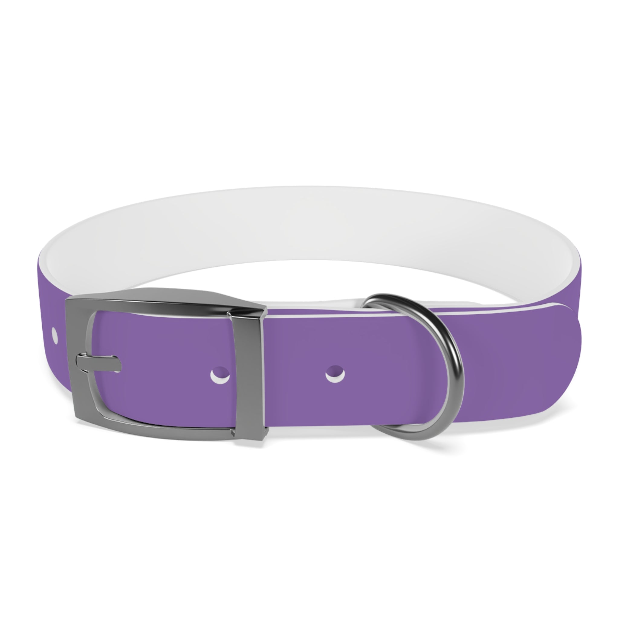 Purple Custom Dog Collar with Texas Livestock Logo — Durable Adjustable Pet Collar