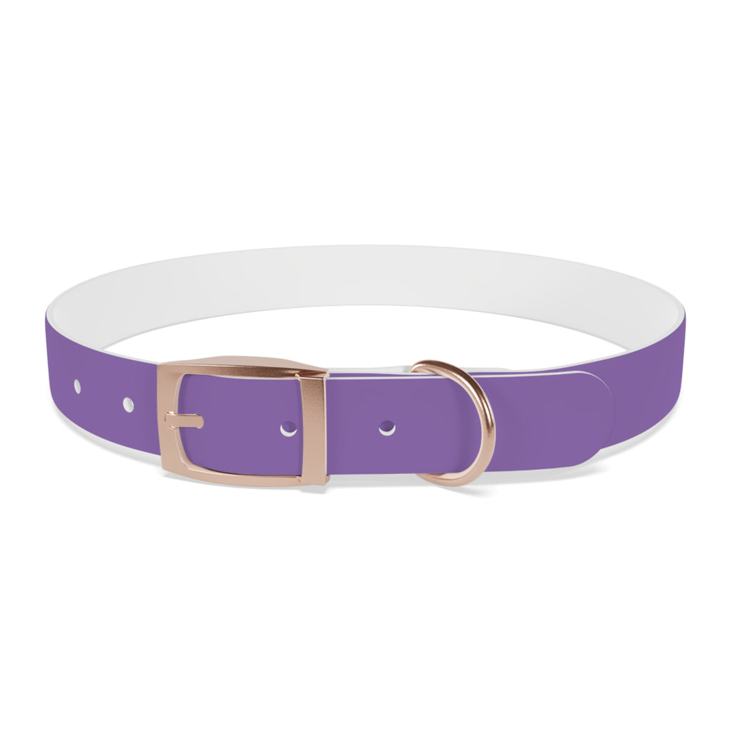 Purple Custom Dog Collar with Texas Livestock Logo — Durable Adjustable Pet Collar