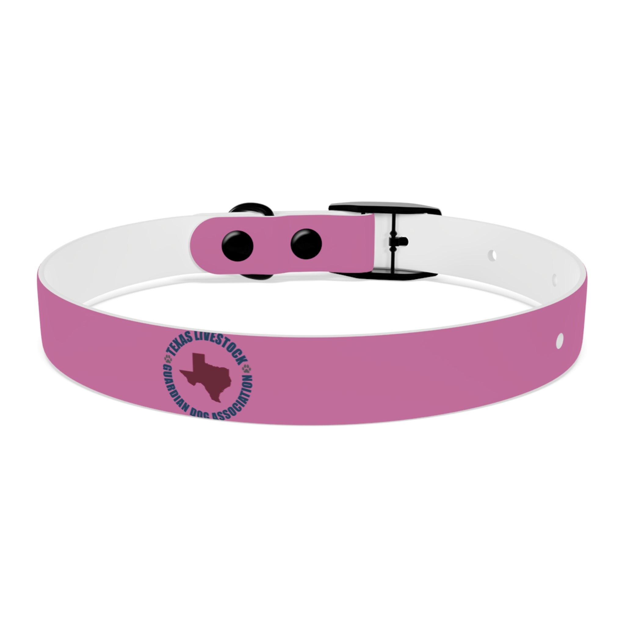 Pink Texas Livestock Association Dog Collar — Adjustable Pet Collar