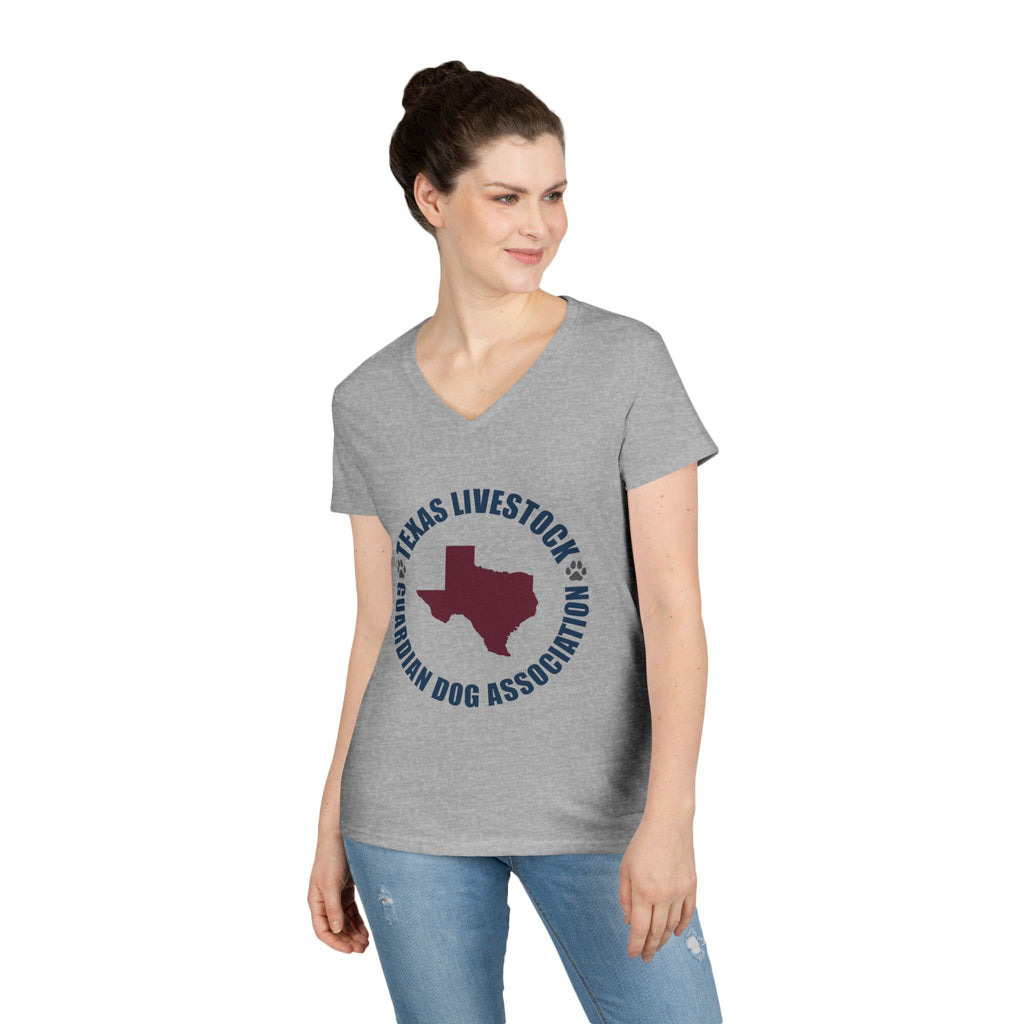 Texas Livestock Guardian Dog Association V-Neck Tee