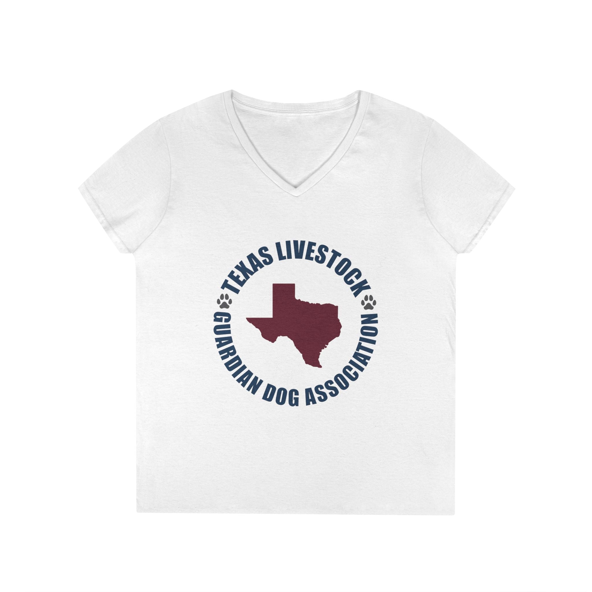 Texas Livestock Guardian Dog Association V-Neck Tee