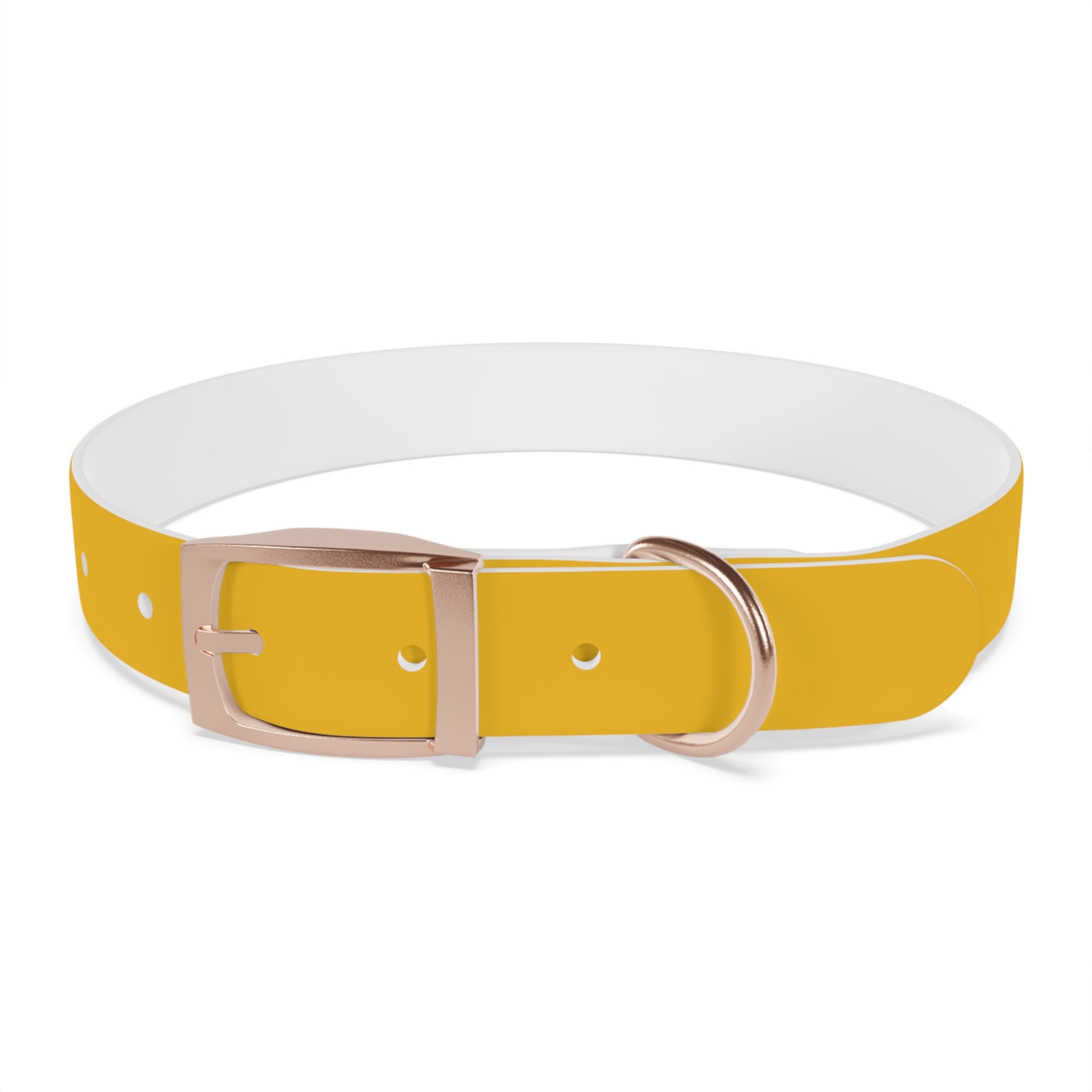Yellow Customizable Dog Collar — Texas Livestock Association Logo Option