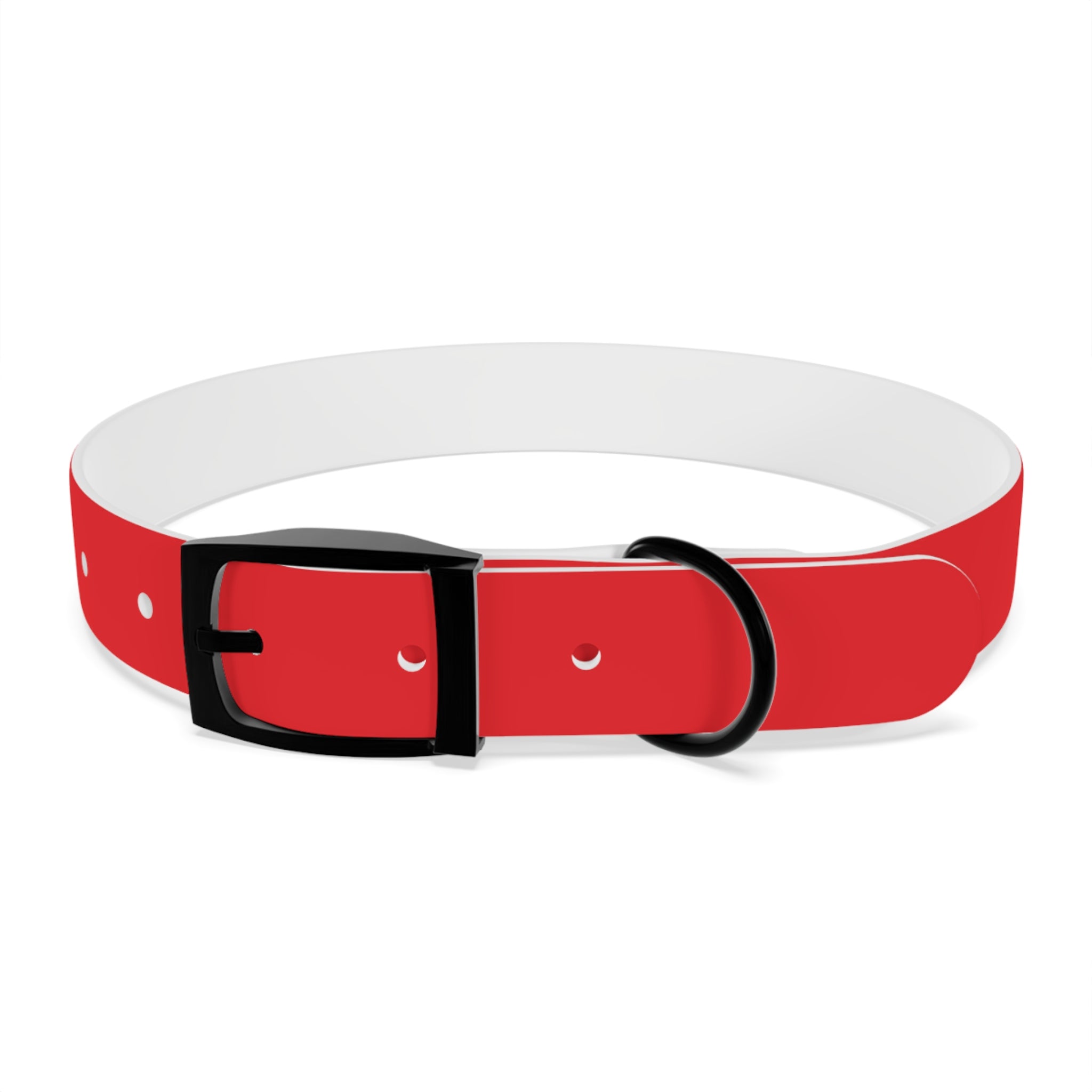 Red Personalized Dog Collar with Texas Logo — Durable Adjustable Pet Collar