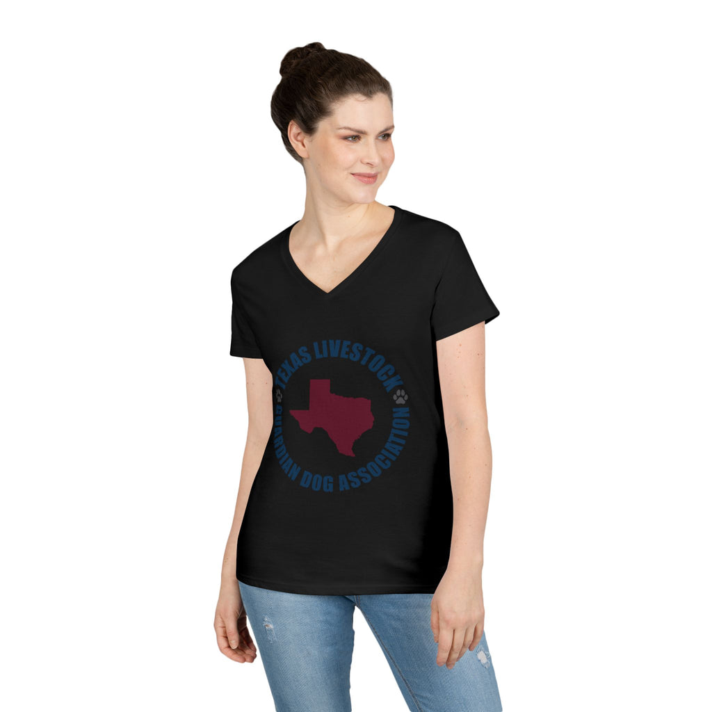 Texas Livestock Guardian Dog Association V-Neck Tee