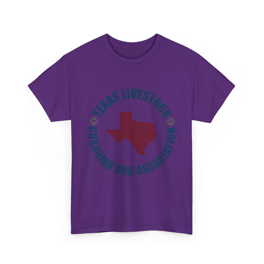 Texas Livestock Guardian Dog Association Tee — State Paw Print Logo Shirt