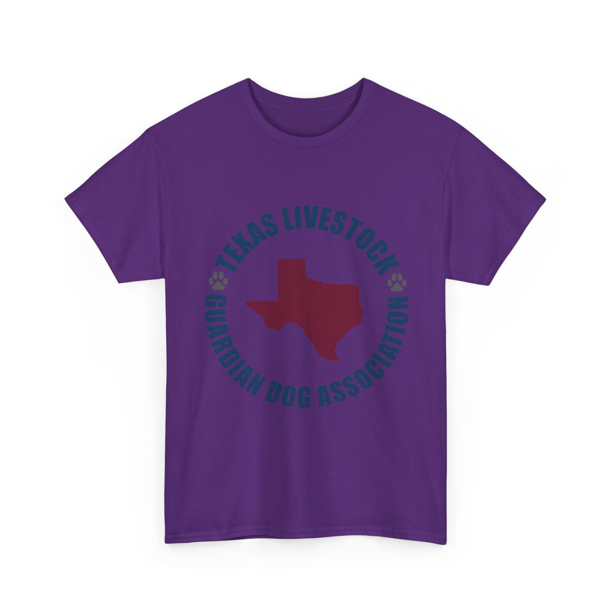 Texas Livestock Guardian Dog Association Tee — State Paw Print Logo Shirt