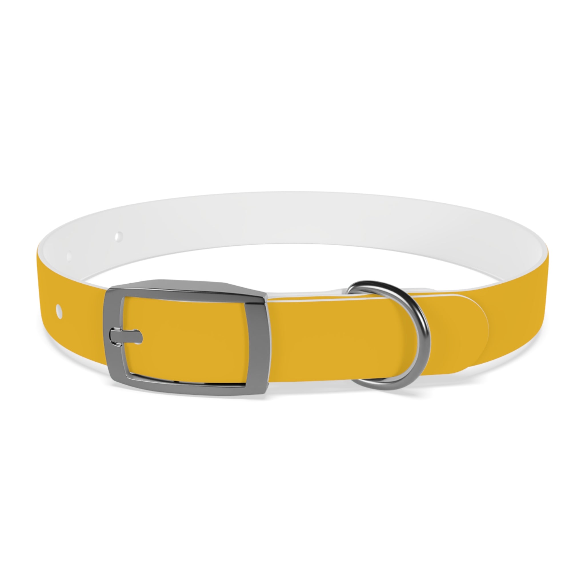Yellow Customizable Dog Collar — Texas Livestock Association Logo Option