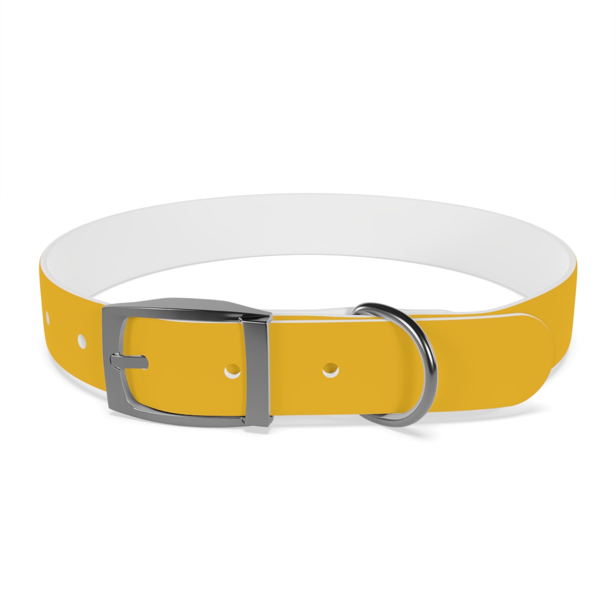 Yellow Customizable Dog Collar — Texas Livestock Association Logo Option