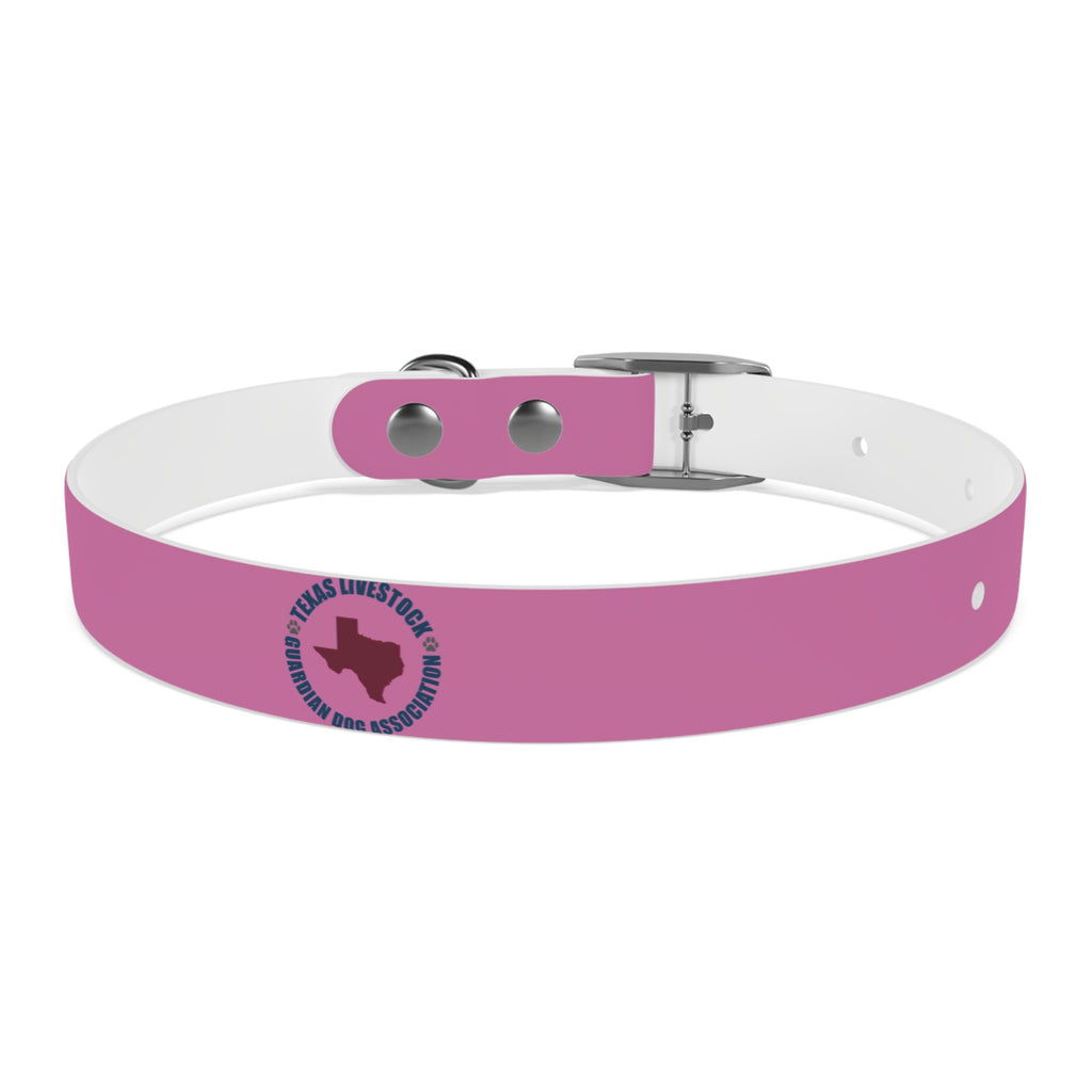 Pink Texas Livestock Association Dog Collar — Adjustable Pet Collar