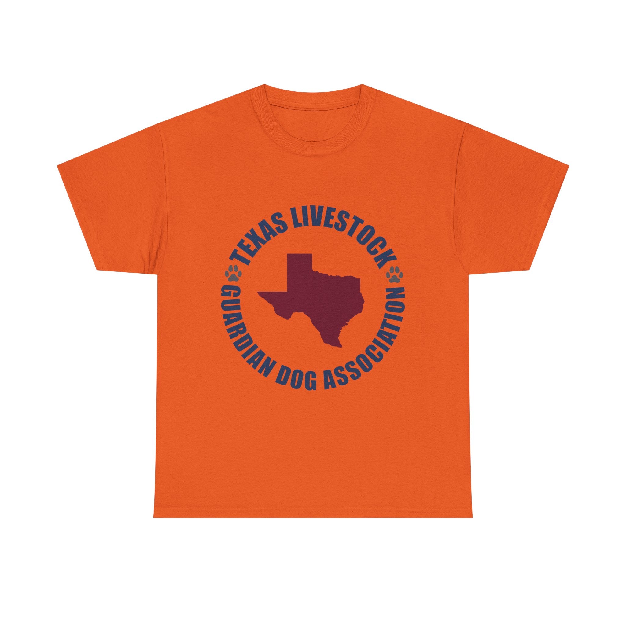 Texas Livestock Guardian Dog Association Tee — State Paw Print Logo Shirt