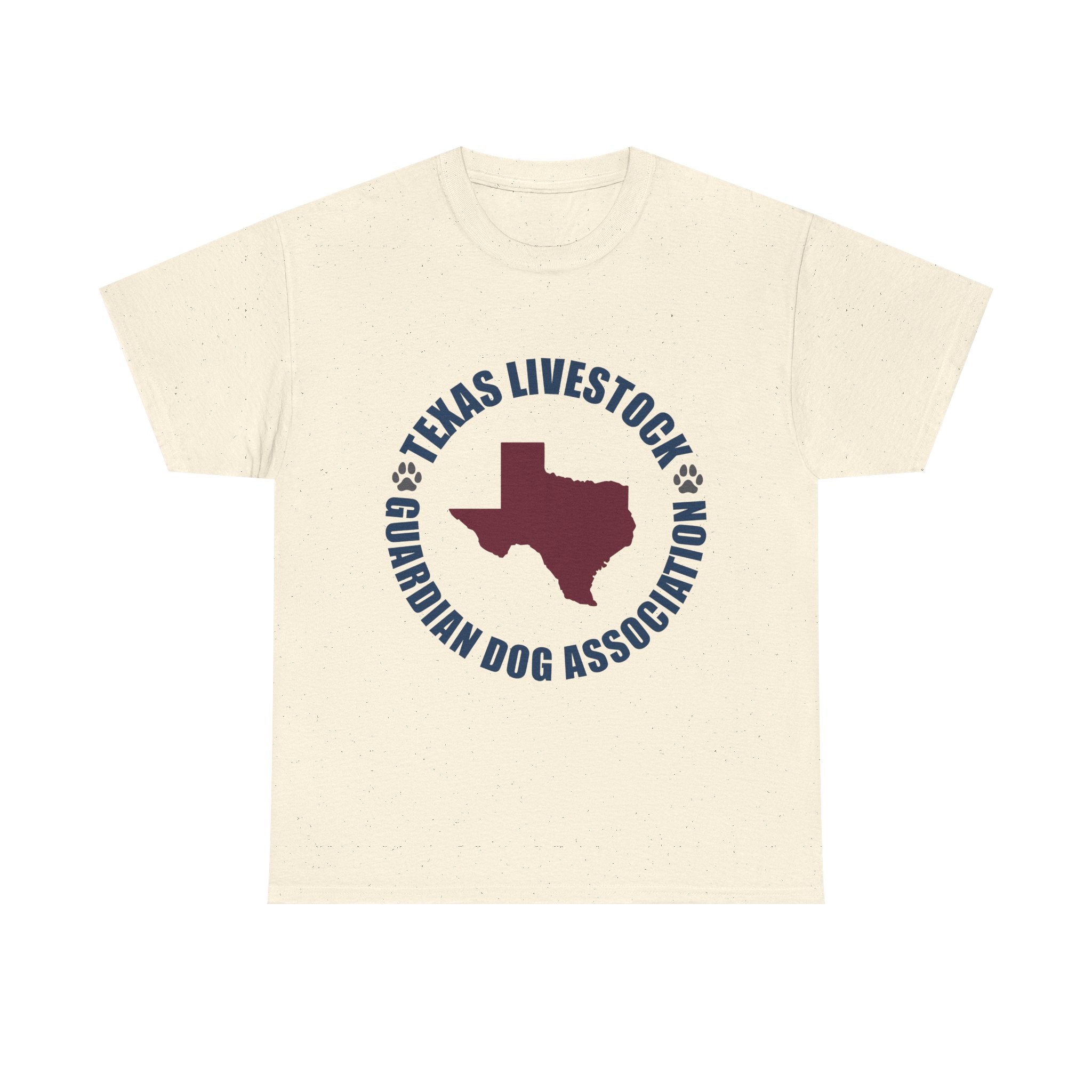 Texas Livestock Guardian Dog Association Tee — State Paw Print Logo Shirt