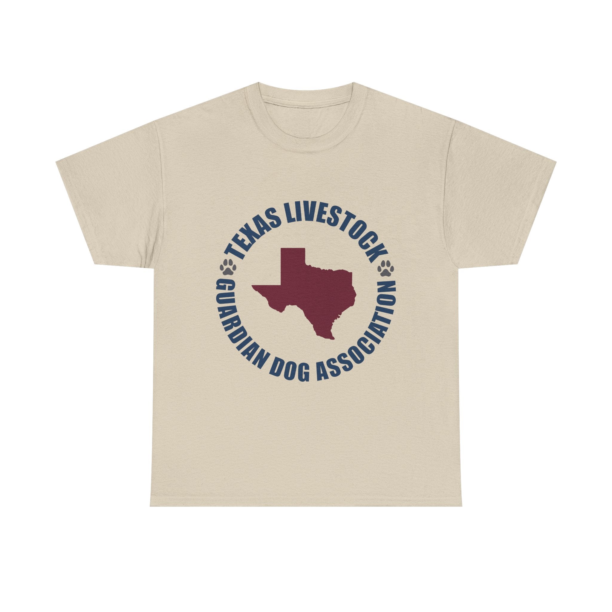 Texas Livestock Guardian Dog Association Tee — State Paw Print Logo Shirt