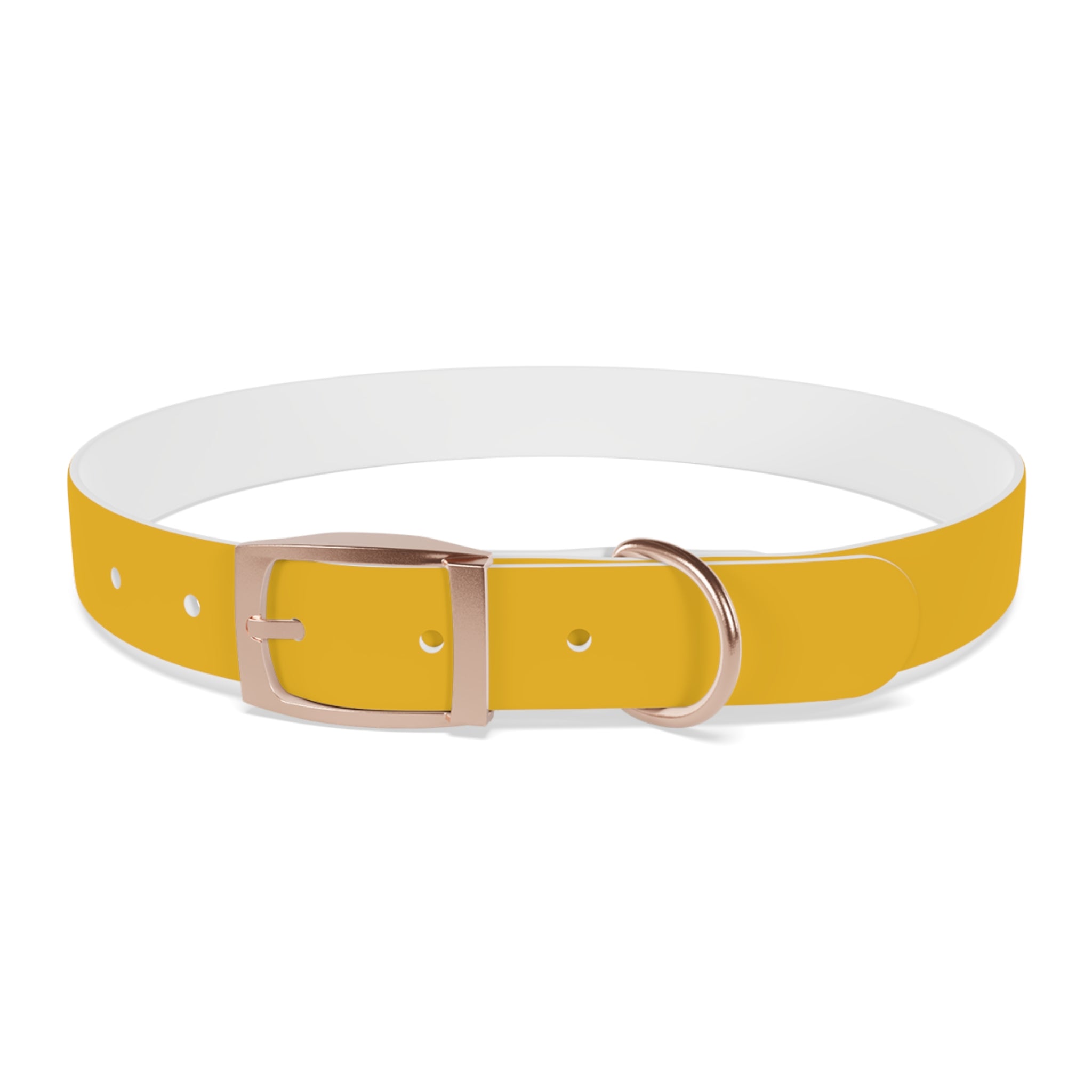 Yellow Customizable Dog Collar — Texas Livestock Association Logo Option