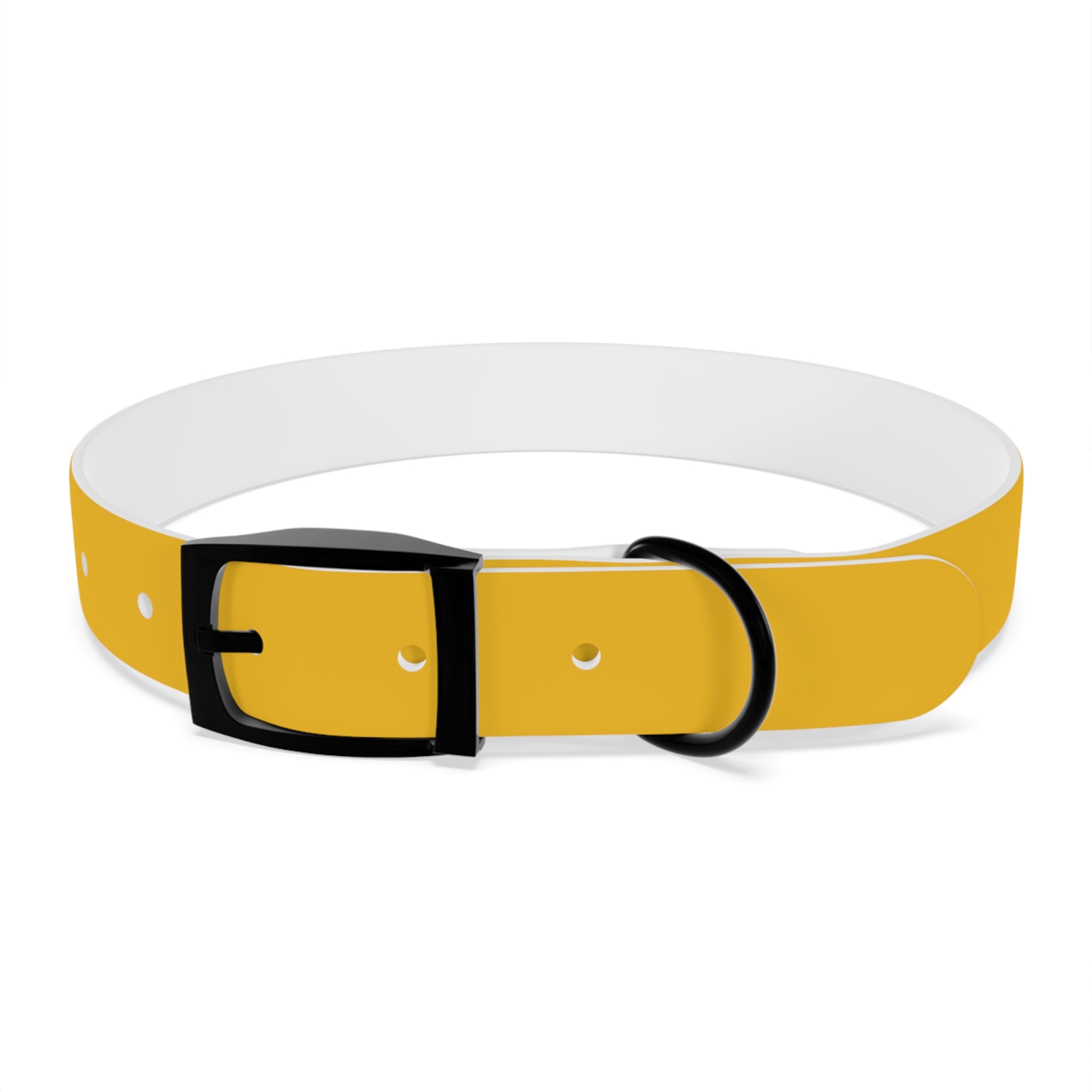 Yellow Customizable Dog Collar — Texas Livestock Association Logo Option