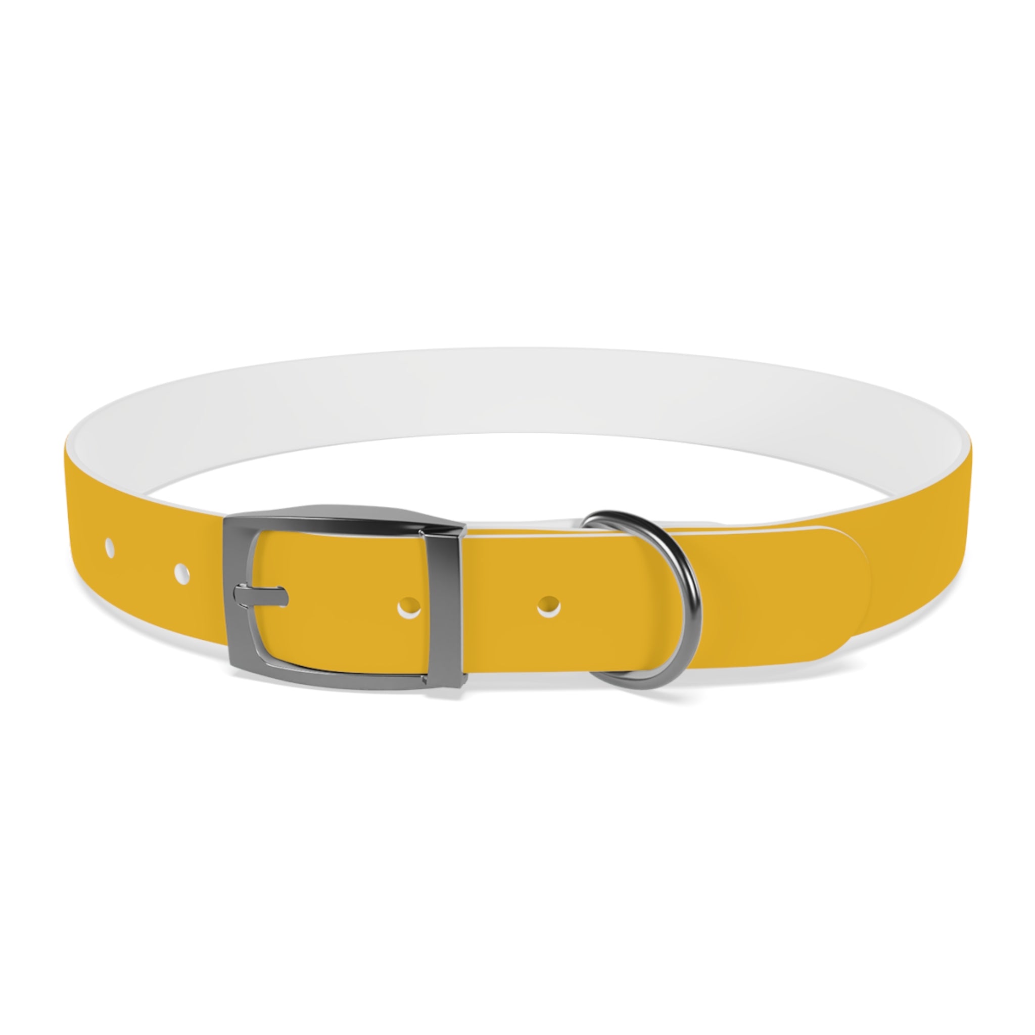 Yellow Customizable Dog Collar — Texas Livestock Association Logo Option
