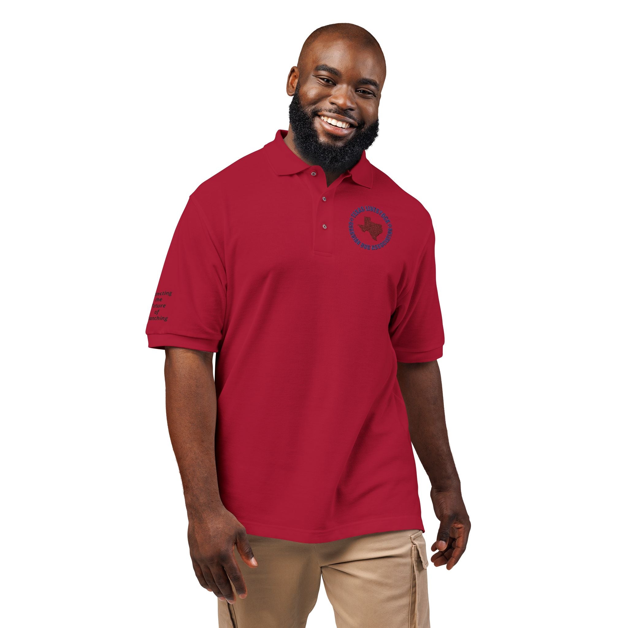 Embroidered Texas Heart Polo Shirt